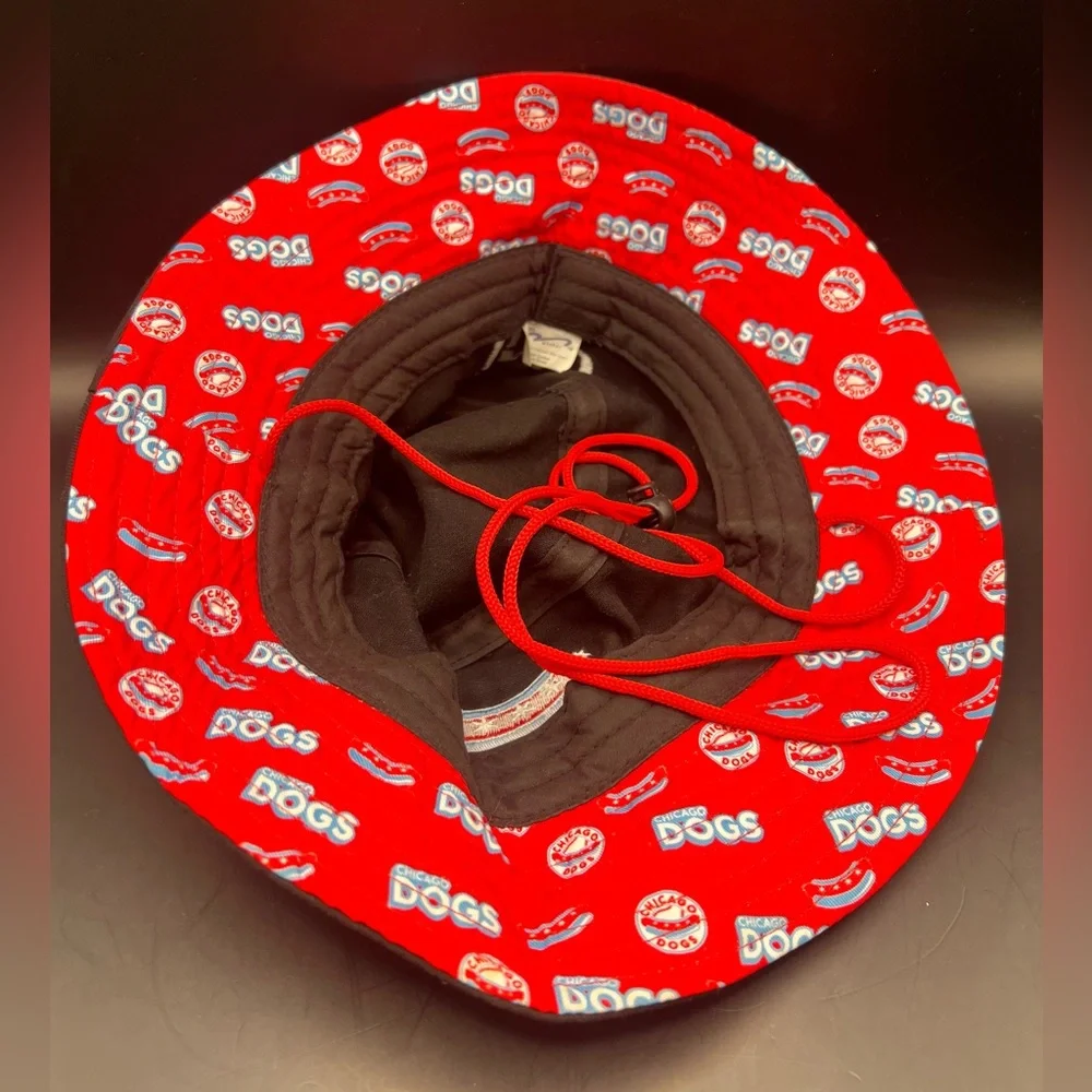 Chicago Dogs- Bucket Hat with adjustable‎ chin cord